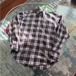 Neiman Marcus Men's Vintage Plaid Flannel Shirt